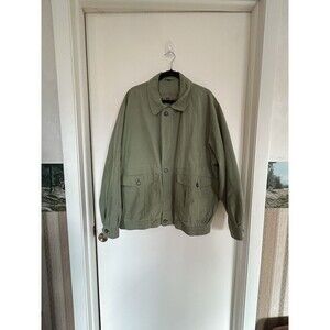 Vintage John Steven's Men's Quality Outwear Bomber Jacket Green SZ 58 L Gorpcore